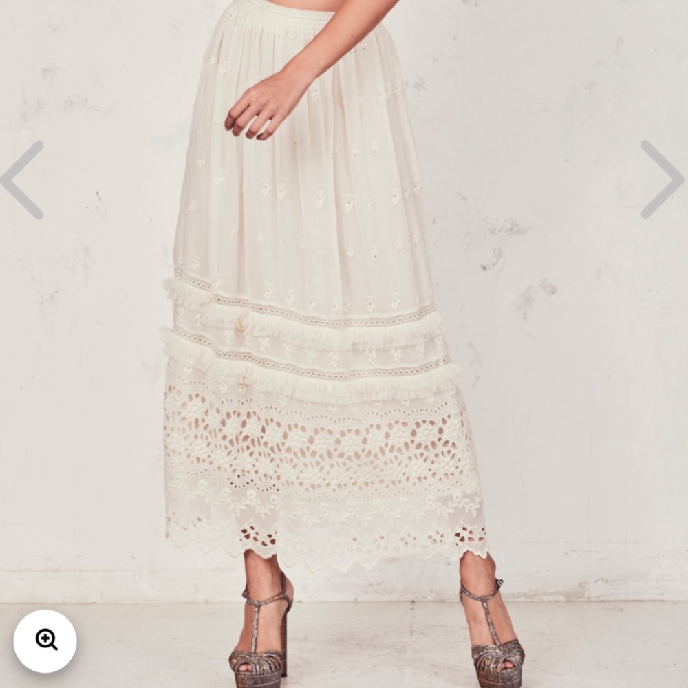 NEW LoveShackFancy Marisole Skirt size P WAS $365